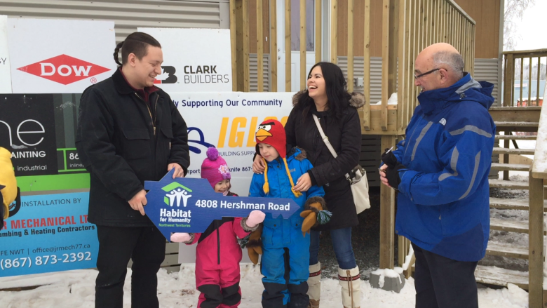 'It means everything': Yellowknife family gets keys to Habitat for Humanity home