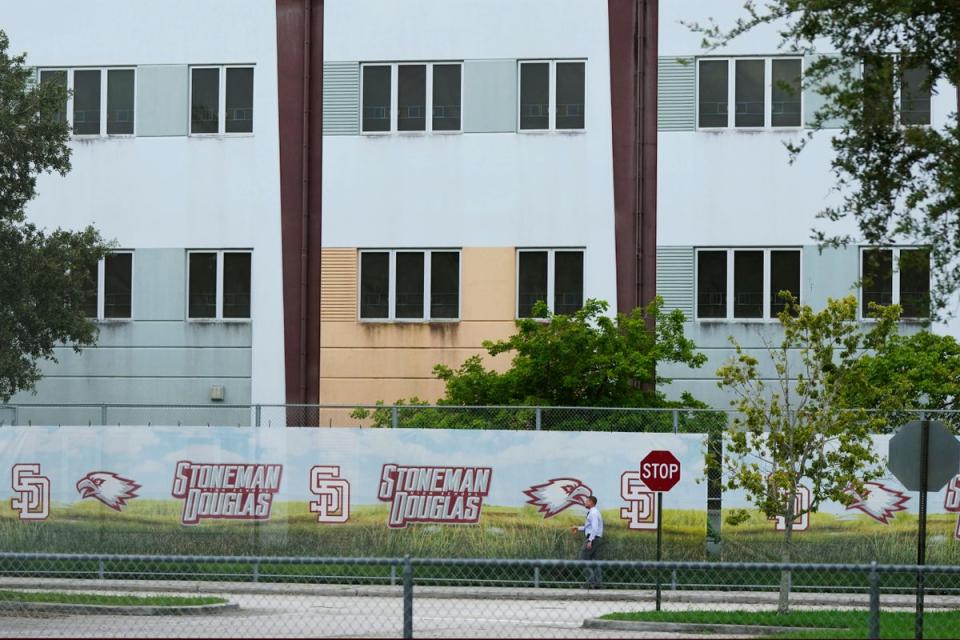 Florida lawmakers toured the school's 1200 Building, where a former student shot 17 people to death and wounded 17 others on Valentine's Day in 2018 (Copyright 2023 The Associated Press. All rights reserved.)