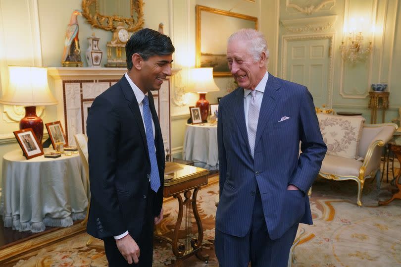 Prime Minister Rishi Sunak and King Charles