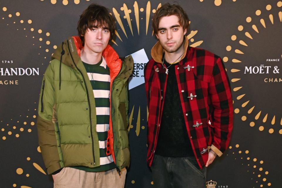 Gene and Lennon Gallagher at the opening of Somerset House (Dave Benett)