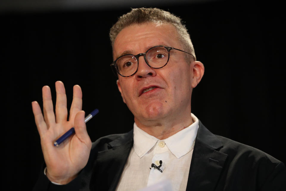 Labour party deputy leader Tom Watson gives a speech on the creative industries and Brexit to the Creative Industries Federation at Somerset House in London.