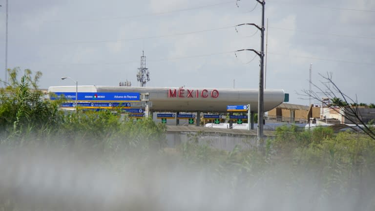 So near and yet so far away: a gate of entry into Mexico at the US-Mexico border in the border town of McAllen, Texas