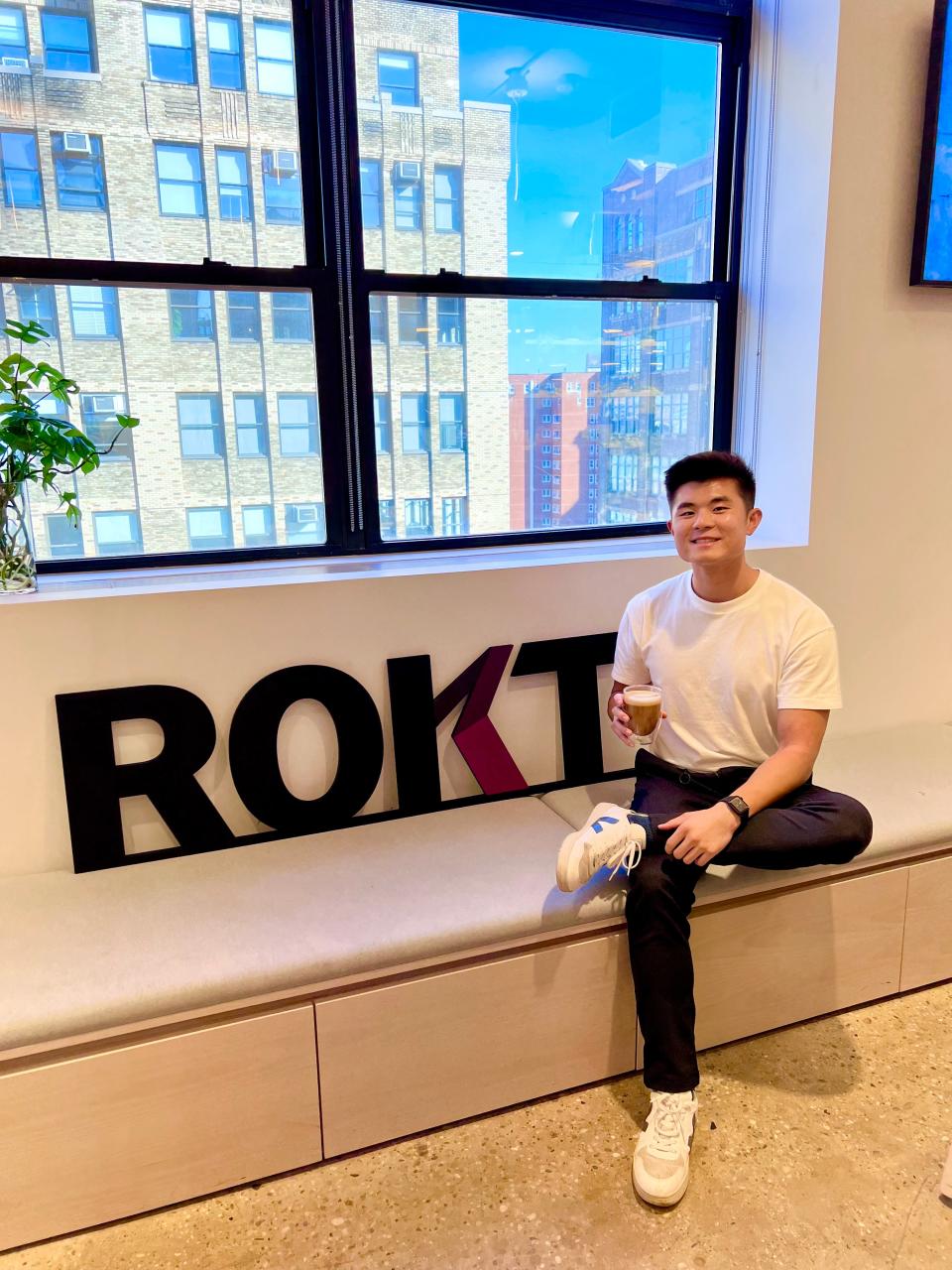 Richard Wu at his new employer, Rokt