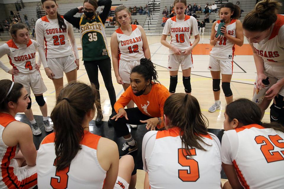 Central Kitsap's Ashli Payne is in her first season as head coach. The former Olympic High School standout is taking a break from her professional playing career.