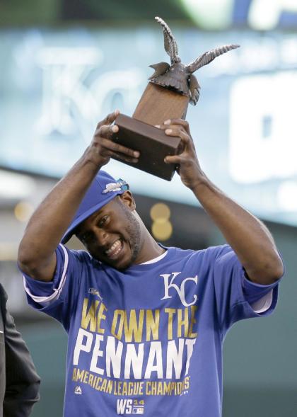 Lorenzo Cain was named the ALCS MVP. (AP)