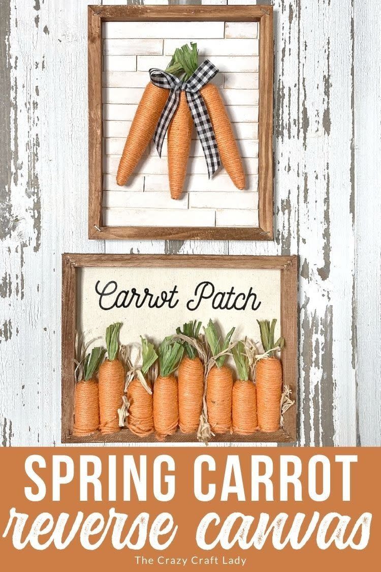easter decorations carrot patch canvas
