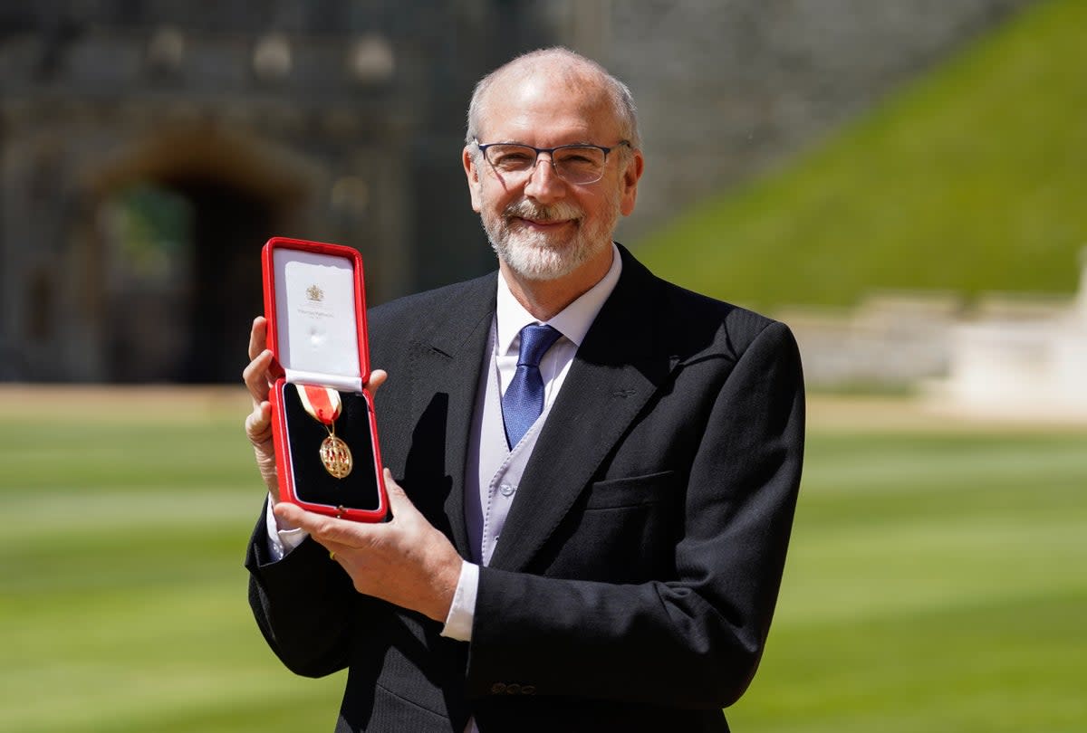 Sir Andrew Pollard after he was knighted at Windsor Castle (Andrew Matthews/PA) (PA Wire)