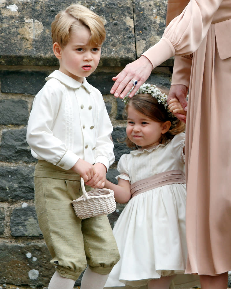 12. Prince George helps out at auntie Pippa's wedding