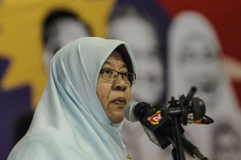 PKR Wanita chief Haniza Talha was one of 27 top PKR leaders who had signed a statement on Thursday to publicly rebuke PKR president Datuk Seri Anwar Ibrahim, after he called on Azmin to resign. — Picture by Miera Zulyana