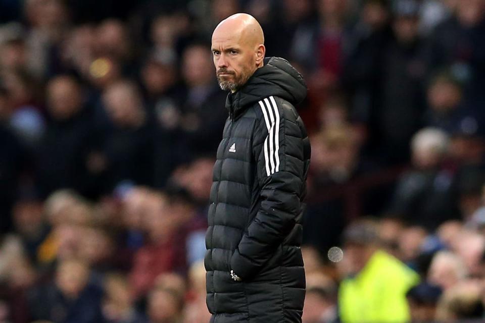 Erik ten Hag’s Manchester United have scored 20 goals in 14 Premier League games so far this season (Barrington Coombs/PA). (PA Wire)