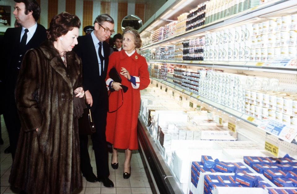 16 Photos of Queen Elizabeth, Prince Charles, and Other Royals at the Grocery Store