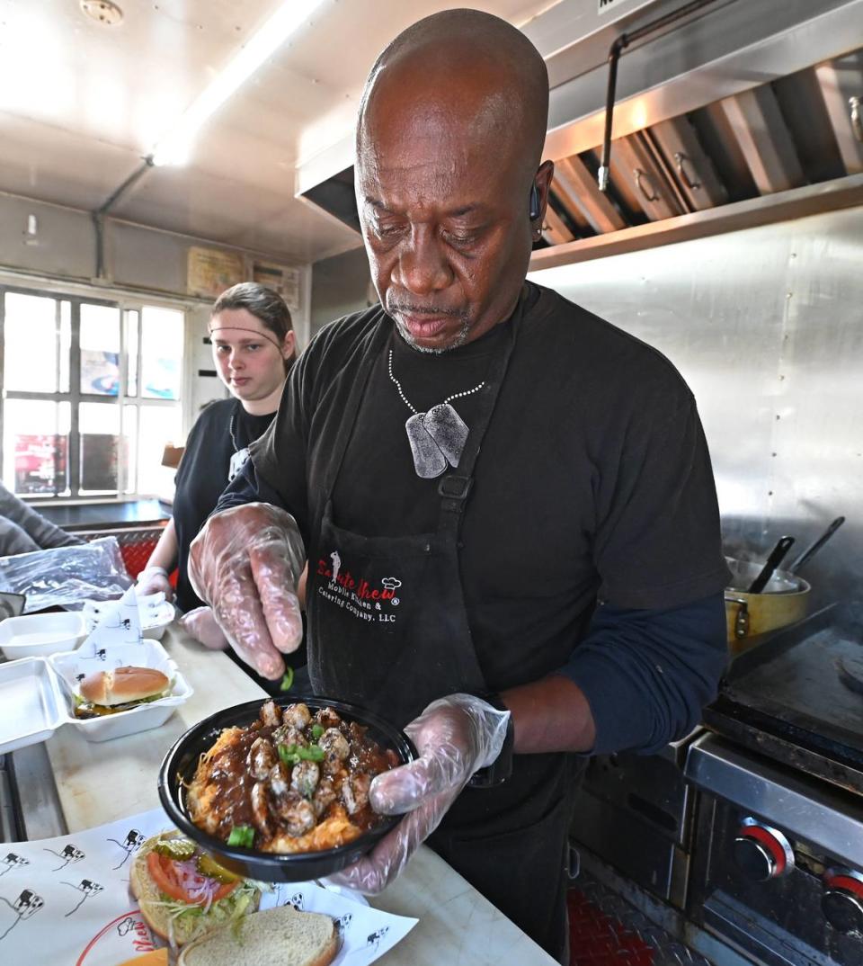 “I loved culinary school,” says T.J., adding that he still keeps in touch with several of his old teachers. “One of them actually came to the food truck and got something. … He said, ‘I taught you well.’ Yes you did, Chef. You sure did.” JEFF SINER/jsiner@charlotteobserver.com