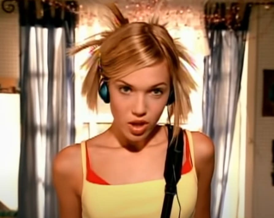 Mandy Moore sings in a scene from her "Candy" music video