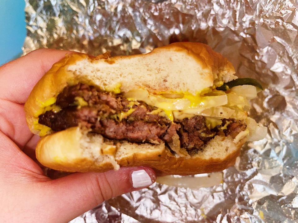 cook out double cheeseburger