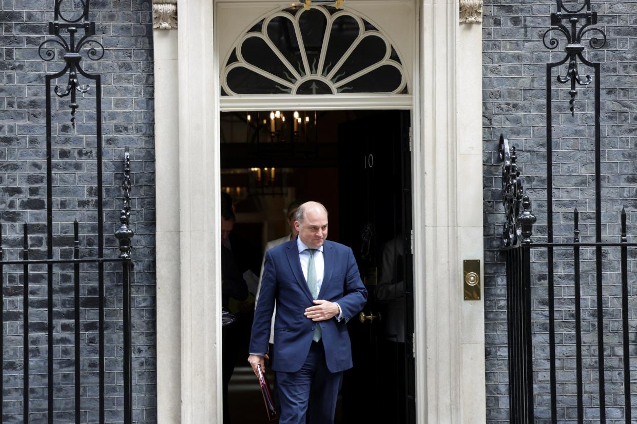 File photo: Ben Wallace leaving No 10 Downing Street (REUTERS)