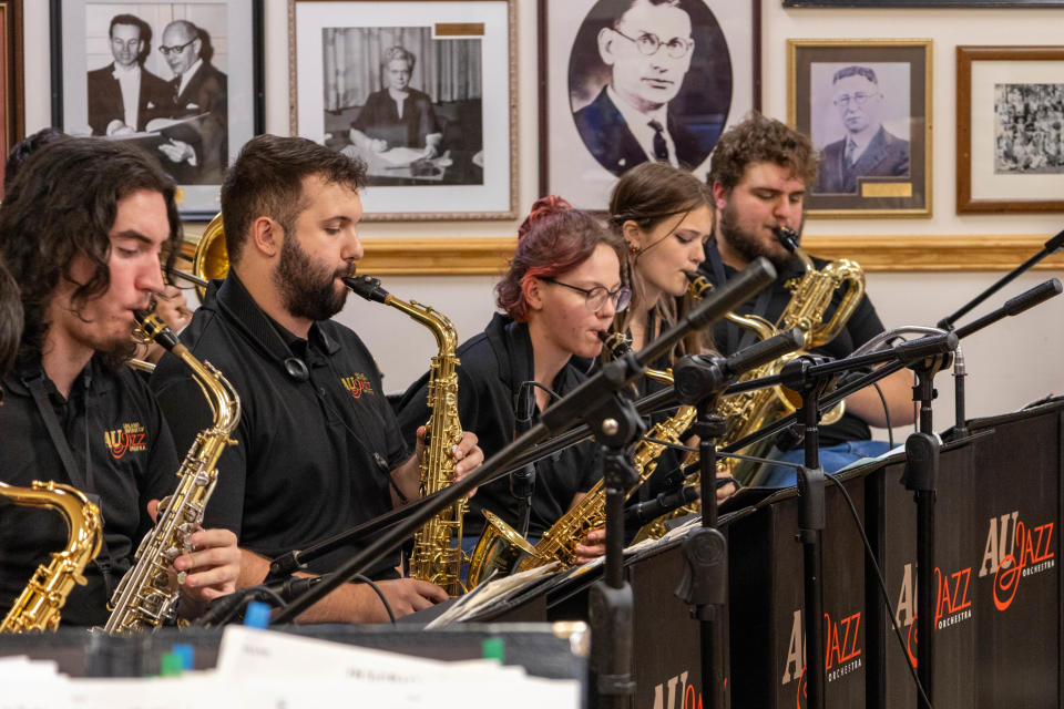 The Ashland University Jazz Orchestra will perform Monday at First Christian Church.