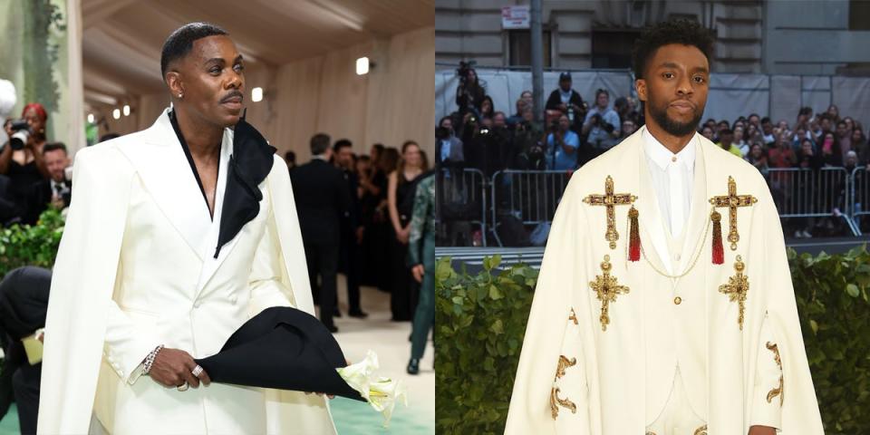 Colman Domingo at 2024 Met Gala next to Chadiwkc