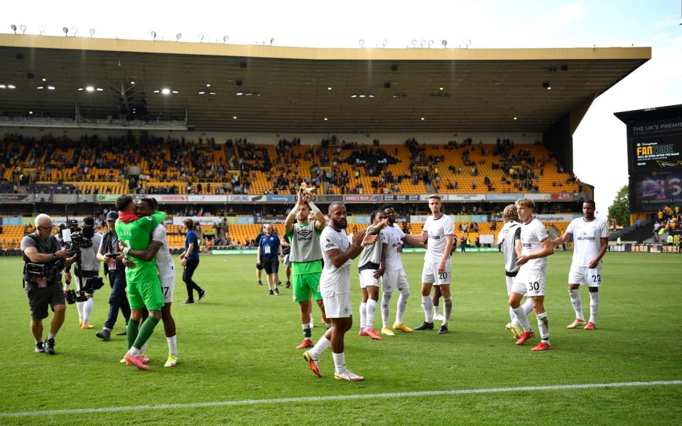 Brentford players celebrate  - REUTERS/Tony Obrien