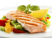 <p><b>4. Docosahexaenoic acid (DHA):</b> Docosahexaenoic acid or DHA is one of the two omega-3 fats found in oily fish like salmon. DHA can stop growth of young fat cells and actually causes them to die, says research published in the Journal of Nutrition.</p> <p><b>Where to get it:</b> To get more DHA in your diet, you can eat more oily fish or just take a fish oil supplement. If you are a vegetarian, pick up an algae-based DHA supplement to reap the same benefits.</p>