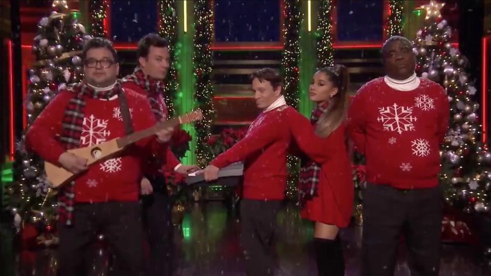 Ariana Grande Recreates SNL's 'I Wish It Was Christmas Today' Sketch