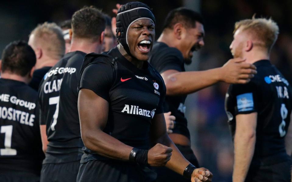 Maro Itoje, pictured during last weekend's league match with Wasps, is expected to be back in action in 'four to eight weeks', according to Saracens’ director of rugby Mark McCall - Getty Images Europe