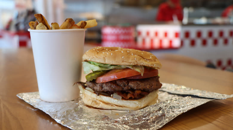 five guys burger and fries