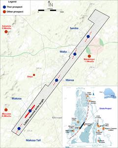 Douta Gold Project location map