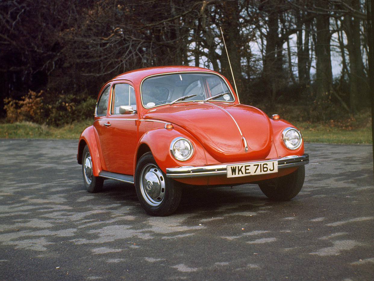 The Volkswagen Beetle was one of the first mass-production vehicles