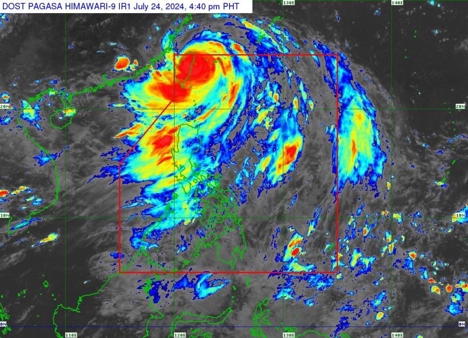 Latest satellite imagery shows Typhoon Gaemi inching closer to Taiwan (PAGASA)