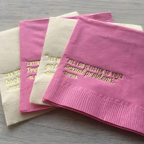 'The Golden Girls' Quote Napkins