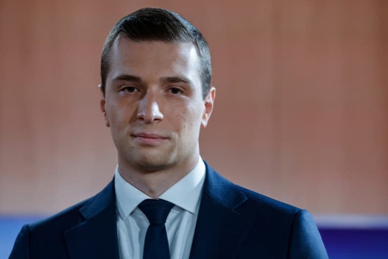 Jordan Bardella le 14 juin 2021 à Paris - Ludovic MARIN © 2019 AFP