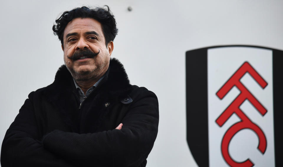 Fulham’s flamboyant owner, Pakistan-born car parts tycoon Shahid Khan, also owns NFL side the Jacksonville Jaguars. (Rex)