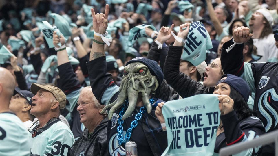 The Seattle Kraken gave their fans plenty to cheer about this season. (Stephen Brashear/USA TODAY Sports)