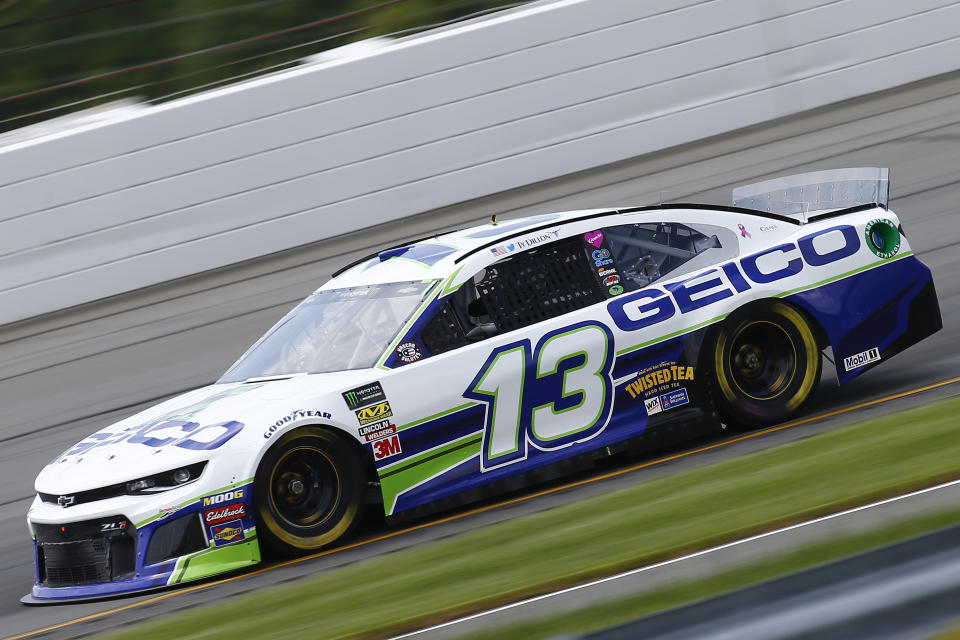 LONG POND, PENNSYLVANIA - MAY 31: Ty Dillon, driver of the #13 GEICO Chevrolet, practices for the Monster Energy NASCAR Cup Series Pocono 400 at Pocono Raceway on May 31, 2019 in Long Pond, Pennsylvania. (Photo by Jonathan Ferrey/Getty Images)
