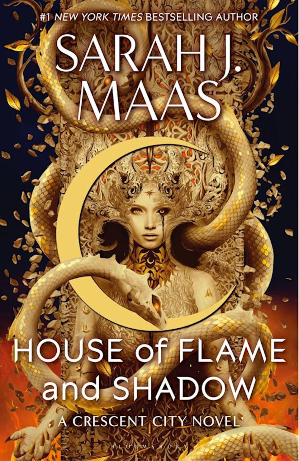 The cover of "House of Flame and Shadow" by Sarah J. Maas.