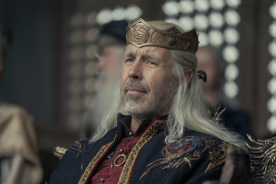 Paddy Considine as the ineffectual king Viserys. - Credit: HBO MAX