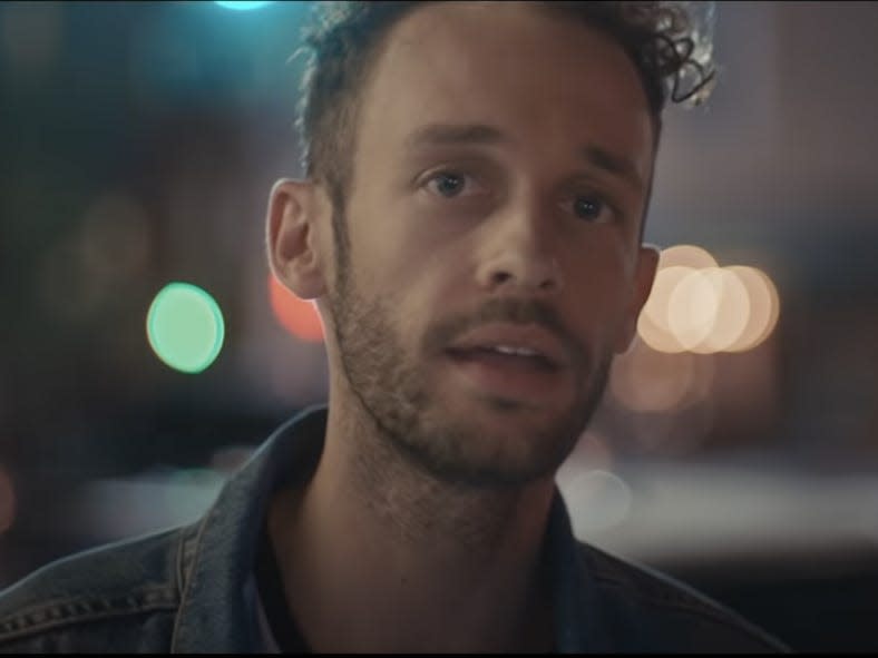 A still from Wrabel's "11 Blocks" music video.