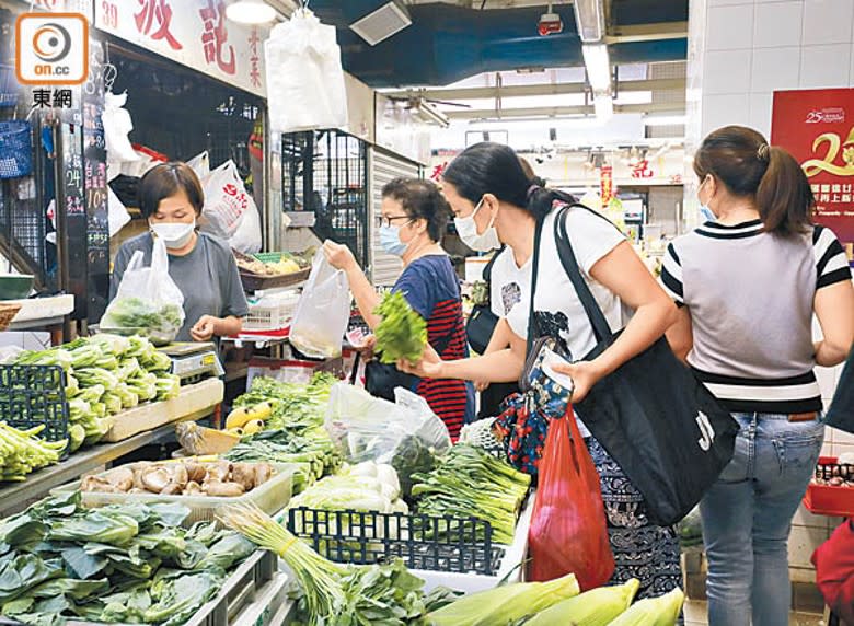 內地經陸路和水路抵港的蔬菜供應正常。