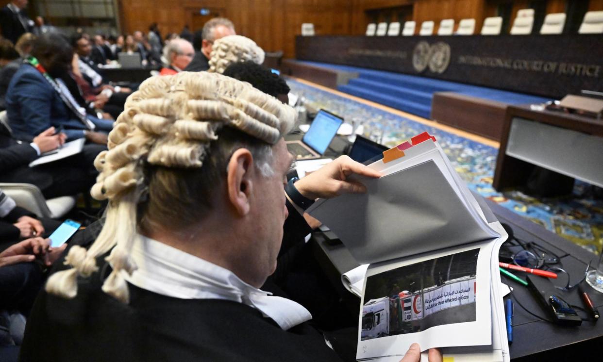 <span>The ICJ ordered Israel to ‘take all measures within its power to prevent’ the killing of Palestinians, prevent and punish incitement to commit genocide and enable provision of humanitarian assistance.</span><span>Photograph: Anadolu/Getty Images</span>