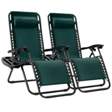 Product image of Best Choice Products Adjustable Steel Mesh Zero Gravity Lounge Chairs, Set of Two