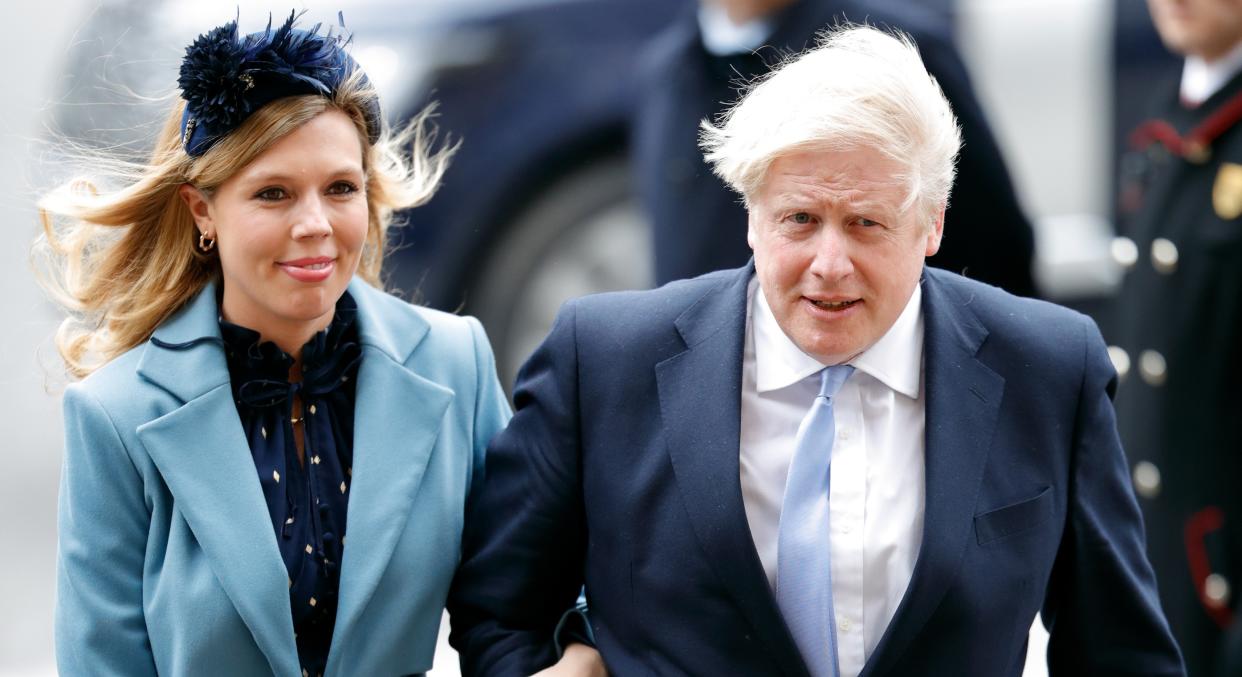 Boris Johnson and Carrie Symonds are yet to reveal the name of their baby son (Getty Images)