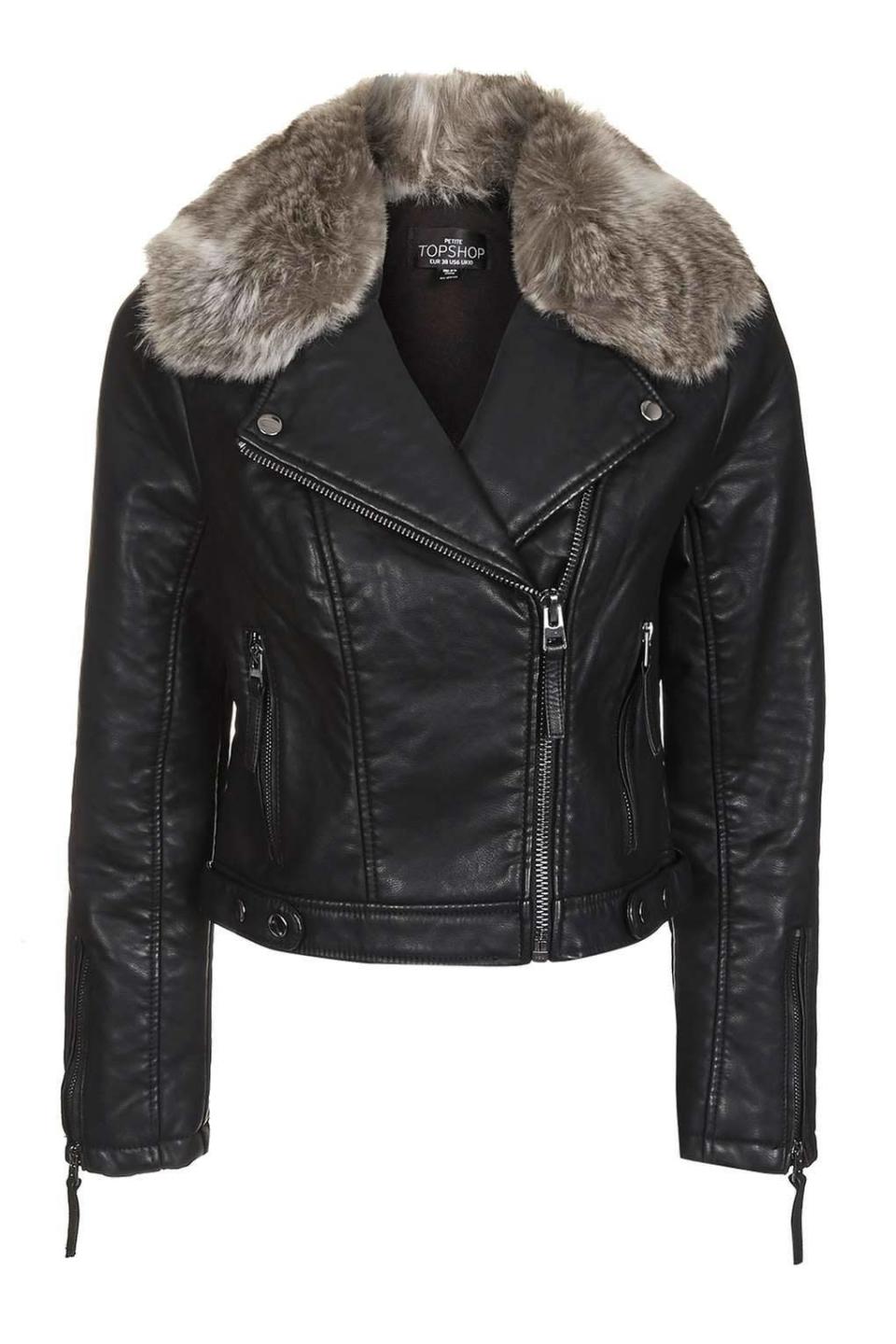 Petite Honey Biker Jacket