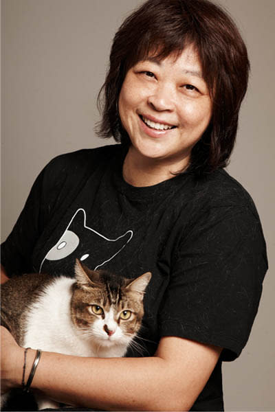 SPCA's incoming executive director Corinne Fong with a SPCA cat named Magnolia. (SPCA photo)