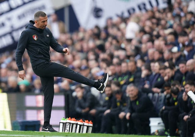 Bournemouth boss Gary O’Neil boots a water bottle during his side's thrilling success at Tottenham. The Cherries conceded a late equaliser to former player Arnaut Danjuma in north London but hit back to snatch a crucial 3-2 victory following Dango Ouattara's dramatic winner. Bournemouth were heavily tipped for relegation following promotion but O'Neil worked wonders on the south coast in his first managerial role after replacing the sacked Scott Parker in late August. Impressive form across March and April saw the Dorset club secure survival with plenty of games to spare