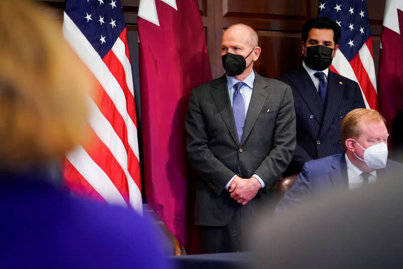 FILE PHOTO: Qatar Airways-Boeing signing ceremony in Washington