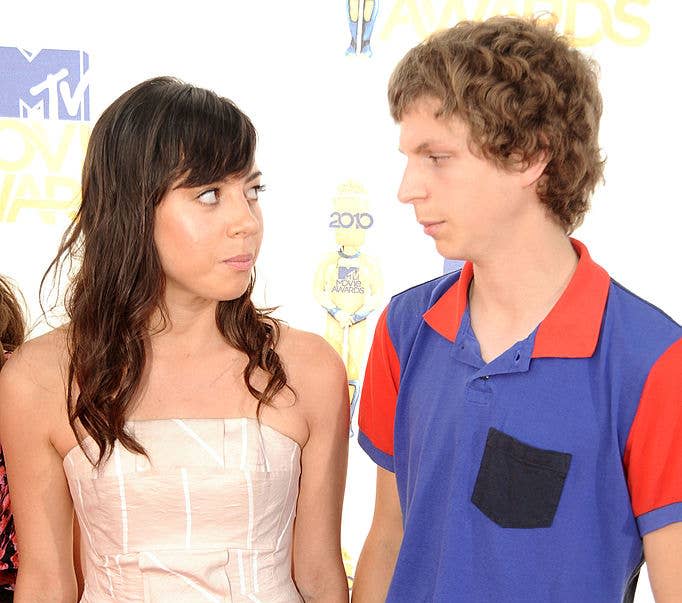 Aubrey Plaza and Michael Cera