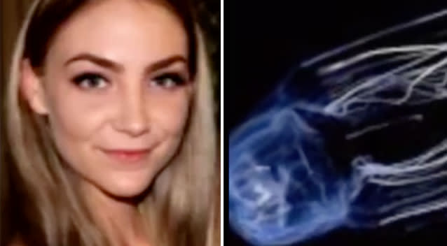 Rhiannon Petticrew is believed to have been stung by an irukandji jellyfish on a WA beach on Anzac Day. Source: GWN7