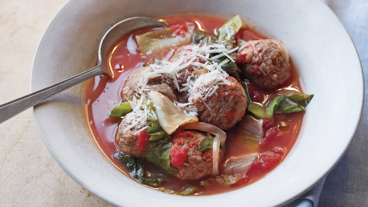 Italian Wedding Soup with Turkey Meatballs