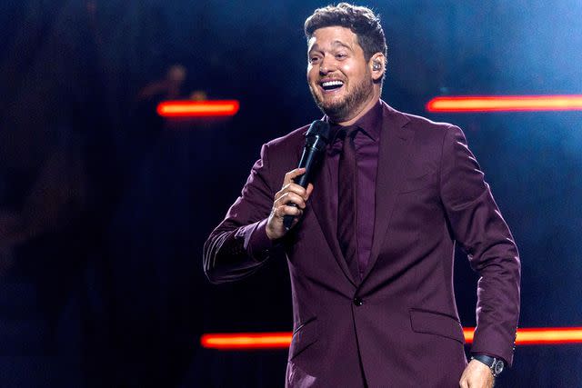 <p>Carly Soderstrom/WireImage</p> Michael BublÃƒÂ© performs at Rod Laver Arena on June 16, 2023 in Melbourne, Australia