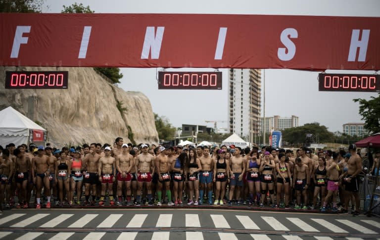 Participants could choose to run the race at three, five or 10 kilometres